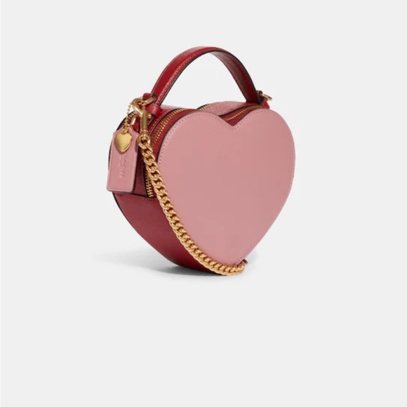 As New Coach heart color block bag - Picture 4 of 7